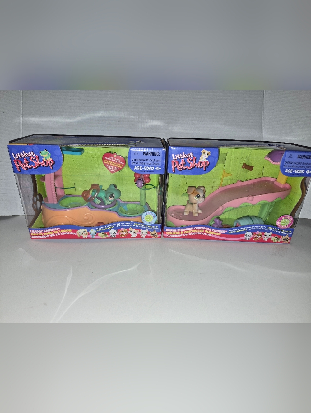 Littlest Pet Shop Leapin Lagoon And Super Surprise Obstacle Course Sets Frog Dog